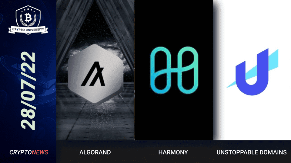 <strong>Algorand CEO Steps Down, Harmony Proposes Minting More Tokens, Unstoppable Domains Raises $65M</strong>