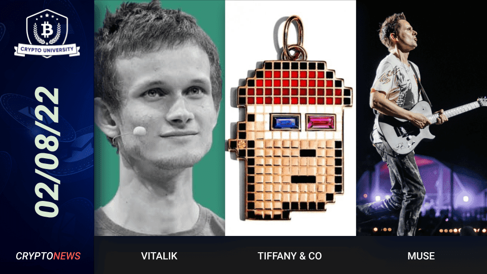 <strong>Vitalik Calls Saylor A Total Clown, Tiffany & Co. Cryptopunk NFTs, Muse To Release NFT Rock Album </strong>